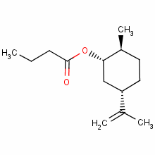 93892-03-6  (1α,2β,5α)-2-methyl-5-(1-methylvinyl)cyclohexyl butyrate