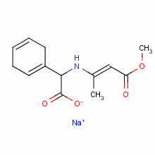 93939-80-1  sodium (E)-α-[(3-methoxy-1-methyl-3-oxo-1-propenyl)amino]cyclohexa-1,4-diene-1-acetate