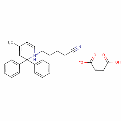 93942-56-4  1-(4-cyanobutyl)-γ-methyl-α,α-diphenylpyridinium hydrogen maleate