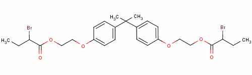 93962-69-7  (isopropylidene)bis(p-phenyleneoxyethylene) bis(2-bromobutyrate)