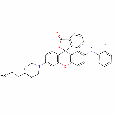 94006-03-8  2'-[(2-chlorophenyl)amino]-6'-(ethylhexylamino)spiro[isobenzofuran-1(3H),9'-[9H]xanthene]-3-one
