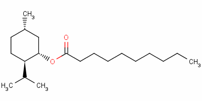 94020-93-6  (1α,2β,5α)-5-methyl-2-(1-methylethyl)cyclohexyl decanoate