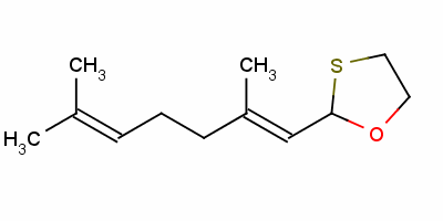 94021-44-0  2-(2,6-dimethyl-1,5-heptadien-1-yl)-1,3-oxathiolane