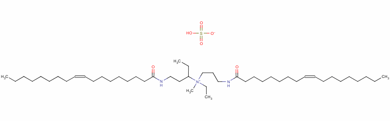 94070-90-3  ethyl (Z,Z)-ethyl(methyl)[3-[(1-oxo-9-octadecenyl)amino]propyl][3-[(1-oxo-9-octadecenyl)amino]propyl]ammonium sulphate