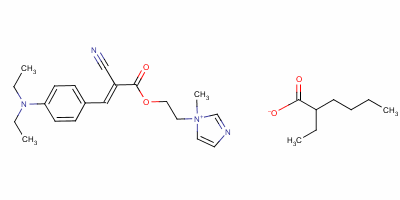 94087-13-5  1-[2-[[2-cyano-3-[4-(diethylamino)phenyl]acryloyl]oxy]ethyl]-1-methyl-1H-imidazolium 2-ethylhexanoate