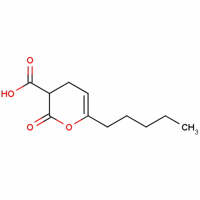 94088-19-4  3,4-dihydro-2-oxo-6-pentyl-2H-pyran-3-carboxylic acid