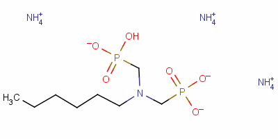 94107-80-9  triammonium hydrogen [(hexylimino)bis(methylene)]diphosphonate