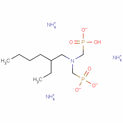 94107-83-2  όξινο [[(2-αιθυλεξυλ)ιμινο]δις(μεθυλενο)]διφωσφονικό τριαμμώνιο· όξινο (((2-αιθυλεξυλ)ιμινο)δις(μεθυλενο))διφωσφονικό τριαμμώνιο· 2-αιθυλο-N,N-δις(φωσφονατομεθυλο)εξαν-1-αμίνη τριαμμωνίου·