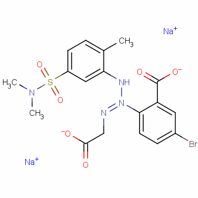 94109-84-9  5-bromo-2-[1-(carboxymethyl)-3-[5-[(dimethylamino)sulphonyl]-2-tolyl]triazen-2-yl]benzoic acid, sodium salt