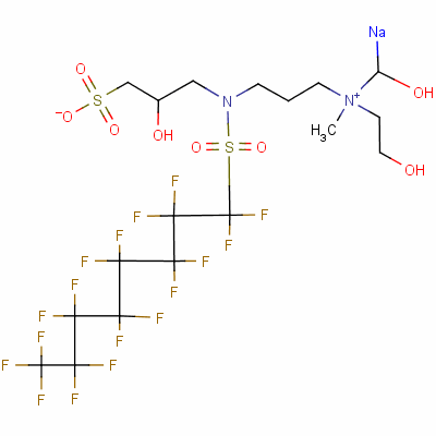 94133-91-2  sodio[3-[[(heptadecafluorooctyl)sulphonyl](2-hydroxy-3-sulphonatopropyl)amino]propyl](2-hydroxyethyl)dimethylammonium hydroxide