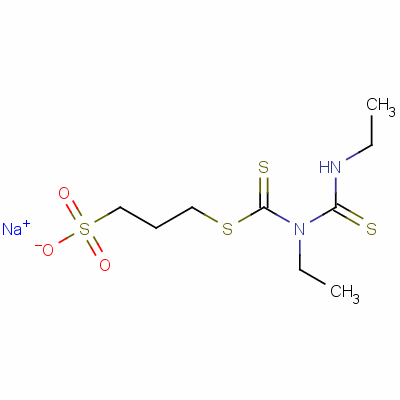 94134-70-0  sodium 3-[[[ethyl[(ethylamino)thioxomethyl]amino]thioxomethyl]thio]propanesulphonate