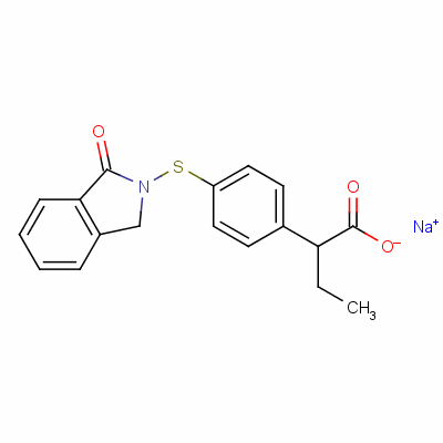 94135-04-3  sodium 2-[4-(1,3-dihydro-1-oxo-2H-isoindol-2-ylthio)phenyl]butyrate
