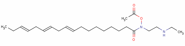 94139-12-5  N-[2-[(2-hydroxyethyl)amino]ethyl]octadeca-9,12,15-trienamide monoacetate