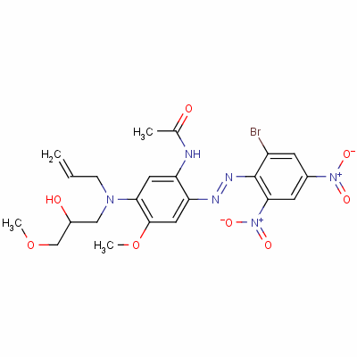94157-90-1  N-[2-[(2-bromo-4,6-dinitrophenyl)azo]-5-[(2-hydroxy-3-methoxypropyl)allylamino]-4-methoxyphenyl]acetamide