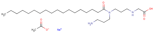 94158-93-7  N-[3-[(3-aminopropyl)(1-oxooctadecyl)amino]propyl]aminoacetate sodium monoacetate