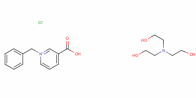 94199-83-4  1-benzyl-3-carboxypyridinium chloride, compound with 2,2',2''-nitrilotriethanol (1:1)