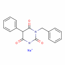 94201-48-6  sodium 1-benzyl-5-phenylbarbiturate