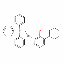 94231-08-0  ethyltriphenylphosphonium, salt with 2-cyclohexylphenol (1:1)