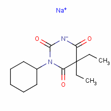 94231-29-5  sodium 1-cyclohexyl-5,5-diethylbarbiturate