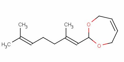 94231-45-5  2-(2,6-dimethyl-1,5-heptadienyl)-4,7-dihydro-1,3-dioxepin