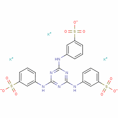 94236-89-2  tripotassium 3,3',3''-(1,3,5-triazine-2,4,6-triyltriimino)tris(benzenesulphonate)