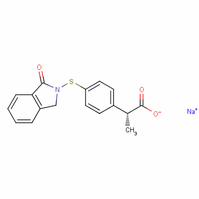 94237-38-4  sodium (-)-2-[4-(1,3-dihydro-1-oxo-2H-isoindol-2-ylthio)phenyl]propionate