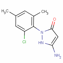 94247-40-2  5-amino-2-(2-chloro-4,6-dimethylphenyl)-2,-dihydro-3H-pyrazol-3-one