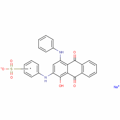 94248-14-3  sodium [[4-anilino-9,10-dihydro-1-hydroxy-9,10-dioxo-2-anthryl]amino]benzenesulphonate