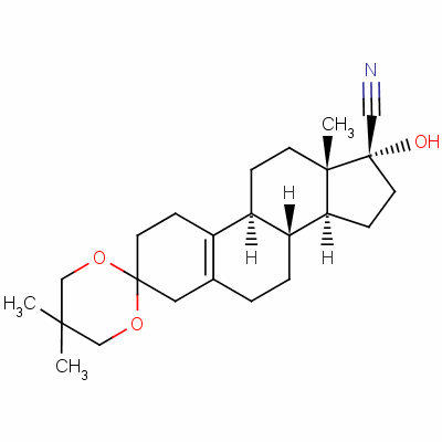 94291-97-1  3,3-[(2,2-dimethylpropane-1,3-diyl)bis(oxy)]-17α-hydroxyestr-5(10)-ene-17-carbonitrile
