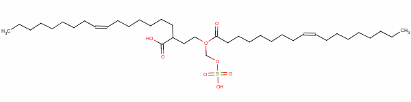 94944-82-8  1-[(sulphooxy)methyl]-1,2-ethanediyl dioleate