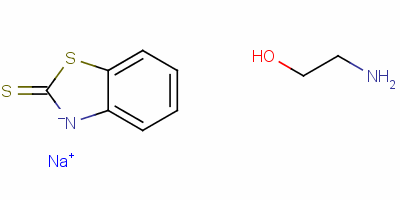 97158-49-1  benzothiazole-2(3H)-thione, sodium salt, compound with 2-aminoethanol