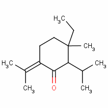 97692-43-8  3-ethyl-2-(isopropyl)-6-(isopropylidene)-3-methylcyclohexan-1-one