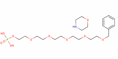 99670-24-3  1-phenyl-2,5,8,11,14-pentaoxahexadecan-16-yl dihydrogen phosphate, compound with morpholine (1:1)