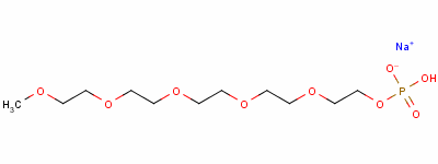 99688-43-4  sodium 2,5,8,11,14-pentaoxahexadecan-16-yl hydrogen phosphate