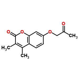 156006-10-9  3,4-dimethyl-7-(2-oxopropoxy)-2H-chromen-2-one