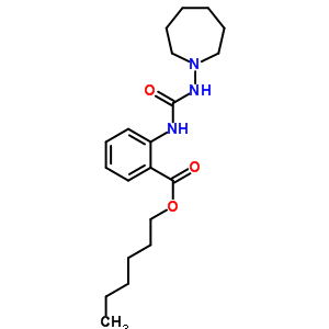 23614-19-9  hexyl 2-[(azepan-1-ylcarbamoyl)amino]benzoate