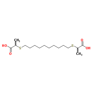 33033-09-9  2,2'-(decane-1,10-diyldisulfanediyl)dipropanoic acid