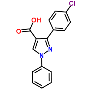 372107-14-7  3-(4-chlorophenyl)-1-phenyl-1H-pyrazole-4-carboxylic acid