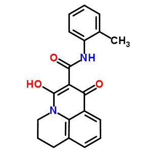 377055-56-6  3-hydroxy-N-(2-methylphenyl)-1-oxo-6,7-dihydro-1H,5H-pyrido[3,2,1-ij]quinoline-2-carboxamide