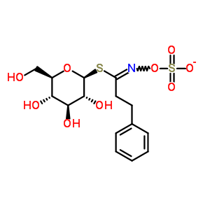 499-30-9  1-S-[(1E)-3-phenyl-N-(sulfonatooxy)propanimidoyl]-1-thio-beta-D-glucopyranose