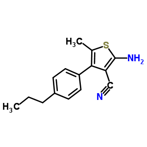 519016-79-6  2-amino-5-methyl-4-(4-propylphenyl)thiophene-3-carbonitrile