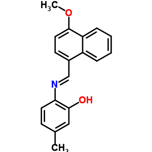 5266-36-4  2-{[(E)-(4-methoxynaphthalen-1-yl)methylidene]amino}-5-methylphenol