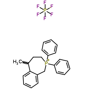 54230-00-1  5-methyl-2,2-diphenyl-2,3,4,5-tetrahydro-1H-2-benzophosphepinium hexafluorophosphate 54230-00-1  5-methyl-2,2-diphenyl-2,3,4,5-tetrahydro-1H-2-benzophosphepinium hexafluorophosphate