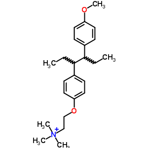 5446-43-5  2-{4-[4-(4-methoxyphenyl)hexan-3-yl]phenoxy}-N,N,N-trimethylethanaminium
