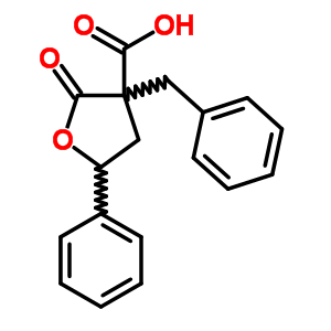 7463-99-2  3-benzyl-2-oxo-5-phenyltetrahydrofuran-3-carboxylic acid