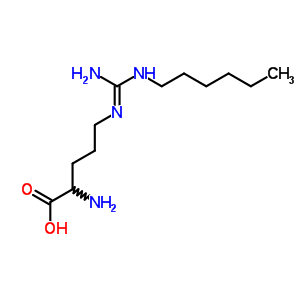 75830-52-3  (E)-N~5~-[amino(hexylamino)methylidene]ornithine