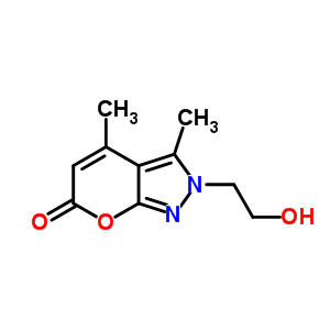 88550-08-7  2-(2-hydroxyethyl)-3,4-dimethylpyrano[2,3-c]pyrazol-6(2H)-one