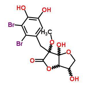 100676-08-2  3-(2,3-dibromo-4,5-dihydroxybenzyl)-3a,6-dihydroxy-3-methoxytetrahydrofuro[3,2-b]furan-2(3H)-one (non-preferred name)