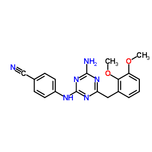 205381-58-4  4-{[4-amino-6-(2,3-dimethoxybenzyl)-1,3,5-triazin-2-yl]amino}benzonitrile
