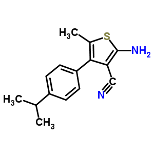 519016-80-9  2-amino-5-methyl-4-[4-(propan-2-yl)phenyl]thiophene-3-carbonitrile
